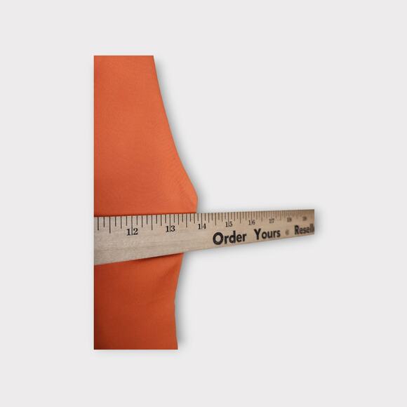 Babaton Womens Deep V-Neck Snap Bodysuit Orange M Modern Minimal Street Chic - Picture 5 of 7